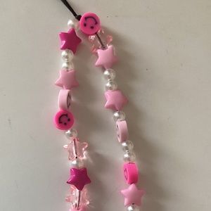 Pink phone charm
